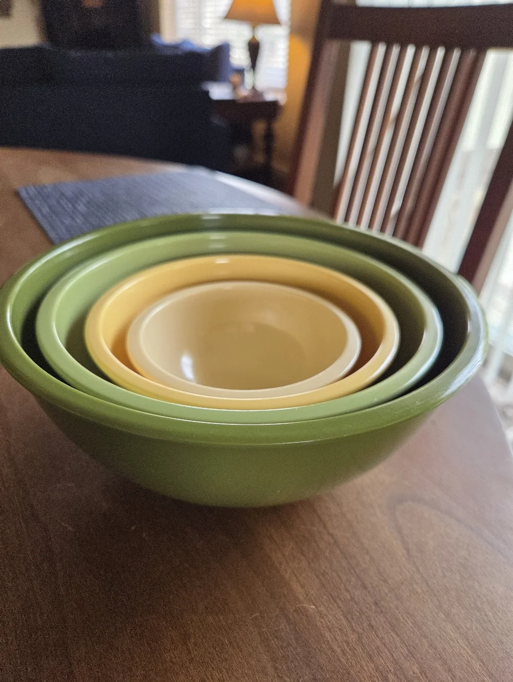 Vtg Melamine Mixing Bowl Set Certified International